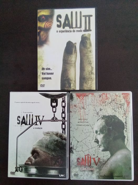 Filmes Saw 2,4 e 5
