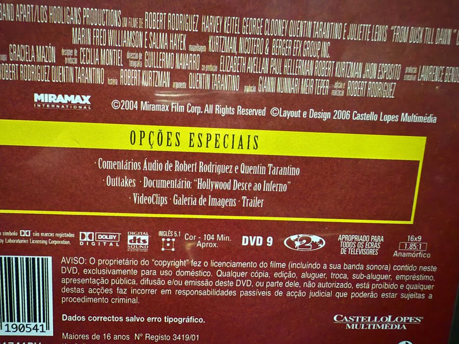 Robert Rodriguez – From Dusk till Dawn - Tarantino