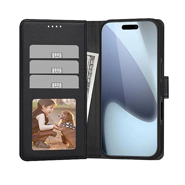 Etui Tech-Protect Wallet MagSafe na iPhone 17 Pro Max - czarny mat