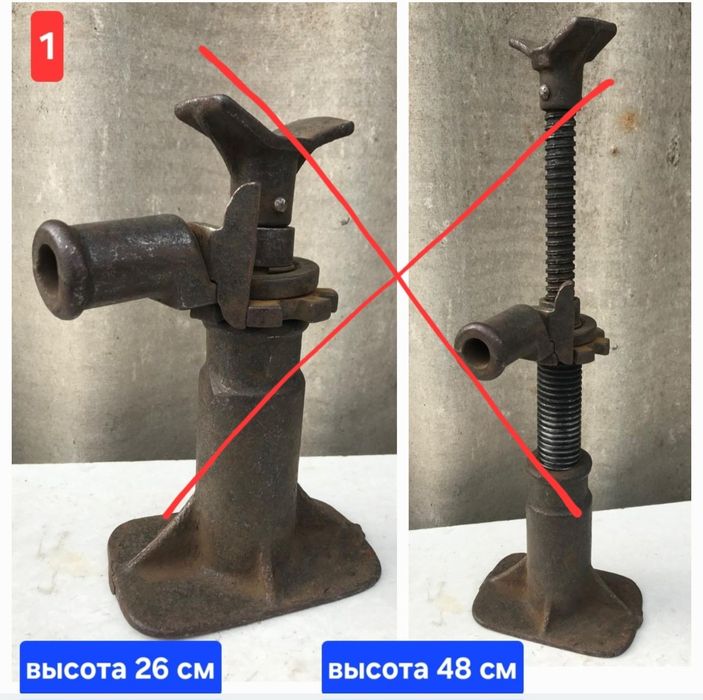 Домкраты. Шприцы для масла. Зеркало.