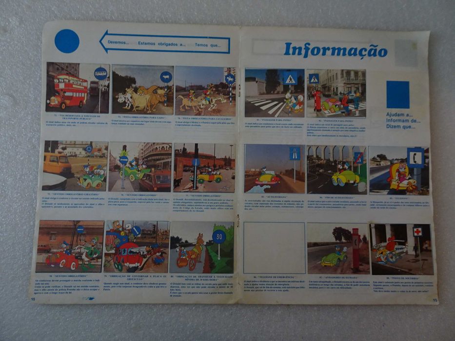 Caderneta de cromos As Regras de Trânsito - Disvenda -faltam 14 cromos