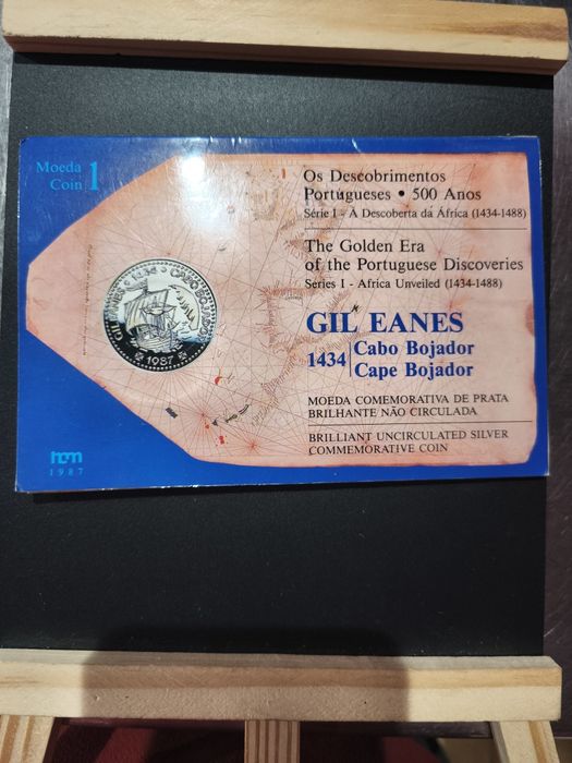 Moeda 100 escudos prata  Gil Eanes 1987