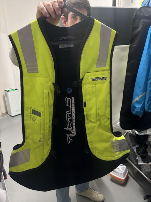 Airbag Mota motoclismo Helite Turtle 2 Hi-Vis Tam L