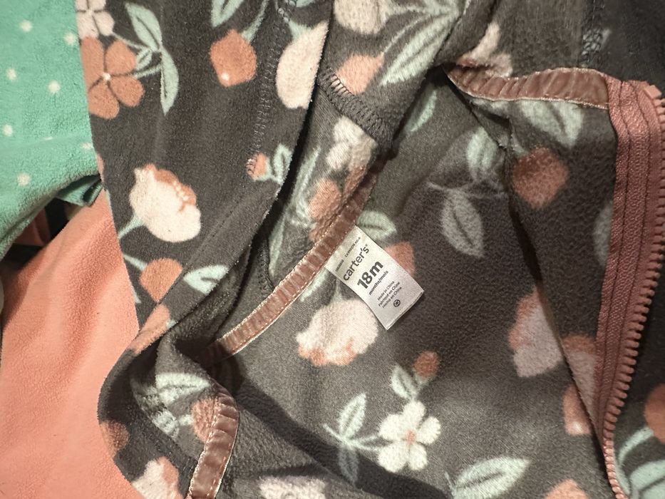 Набір Чоловічок ромпер фліс  Carters 18 міс