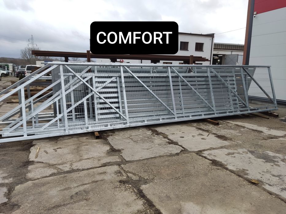 Brama przesuwna panelowa 3D, fi 5mm 5mx1,42m COMFORT, ocynk+RAL, inne