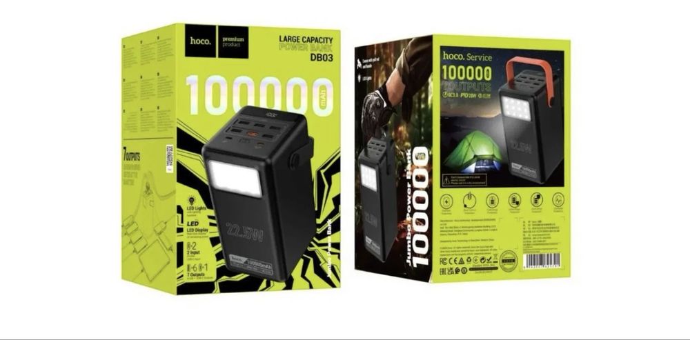 Потужний павербанк Hoco DB03 Endure на 100000mAh  22.5W
