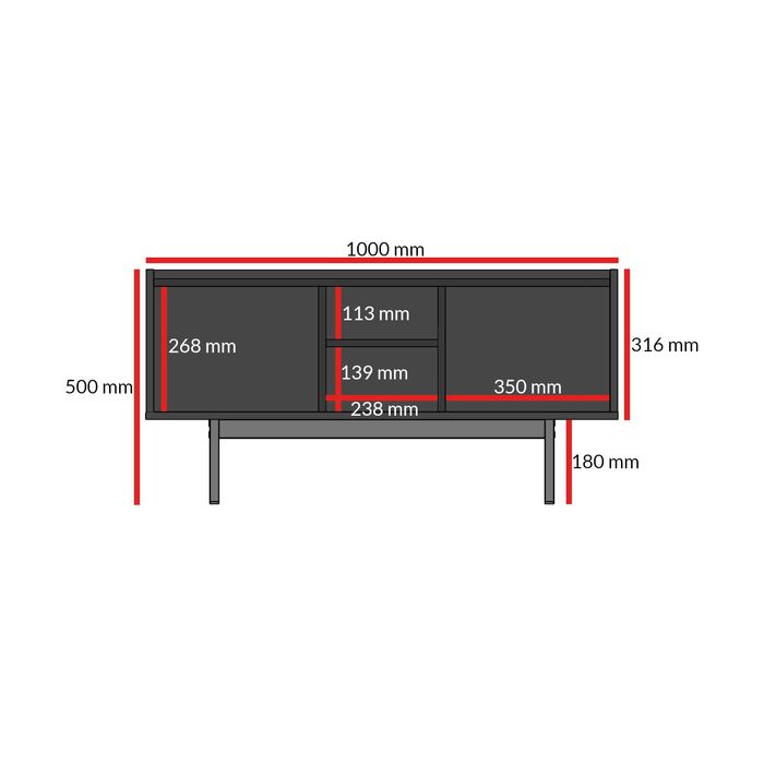 Szafka RTV stojąca Noel 100 2 warianty [Darmowa Dostawa]