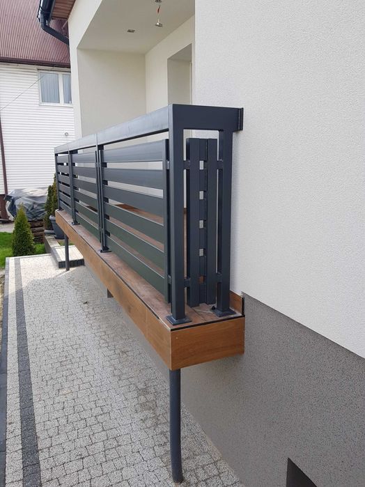 Balustrada balkonowa, stalowa, barierka