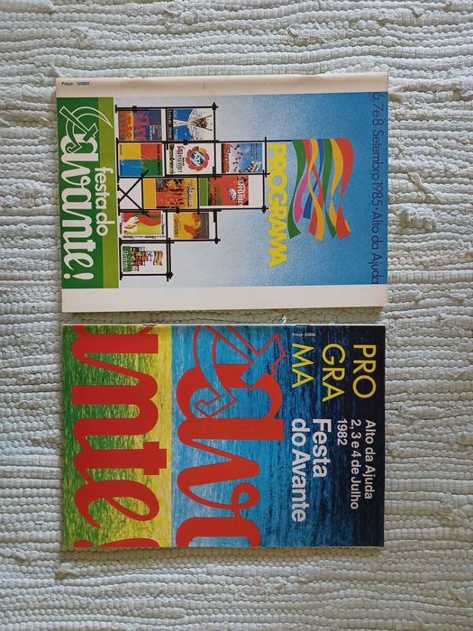 Programas Festa Avante 1982 e 85