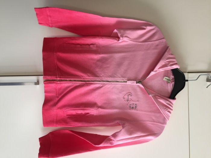 Blusão da Tiffosi rosa e T-Shirt