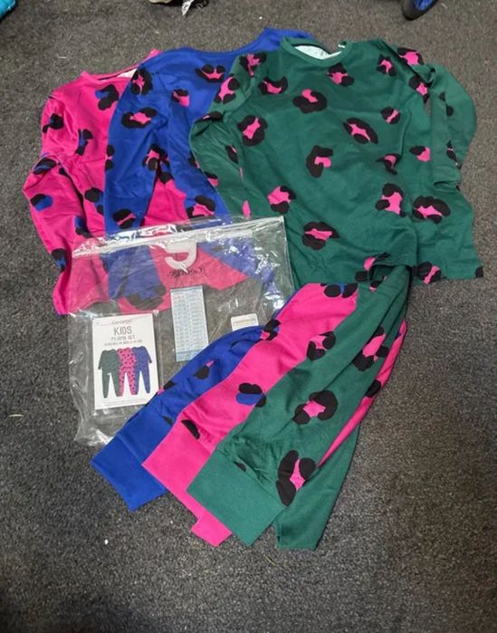 Новая пижама George нова піжама дівчинка весна шелк шовк Стич тепла