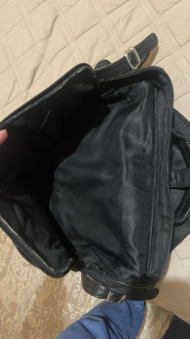 Шкіряний портфель для документів/ ноутбука