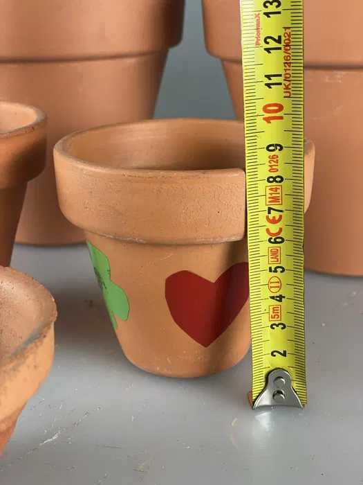 Conjunto de vasos de barro