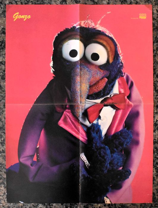 Poster Vitange - Muppet Movie - Gonzo / Foto da autoria de Peter Mazel