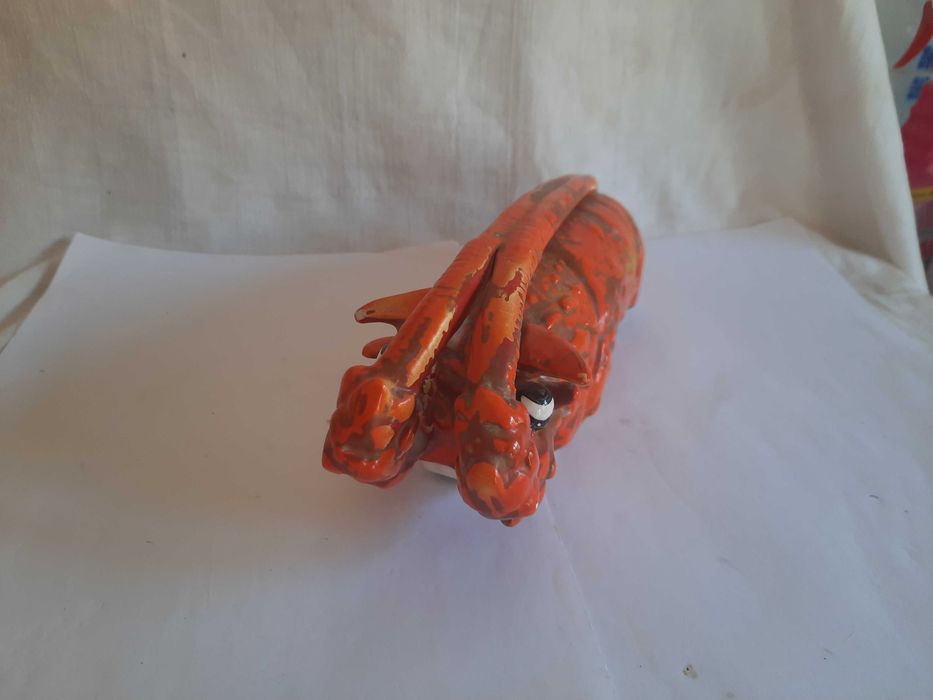 Tampa de Lagosta em faiança de Sacavem