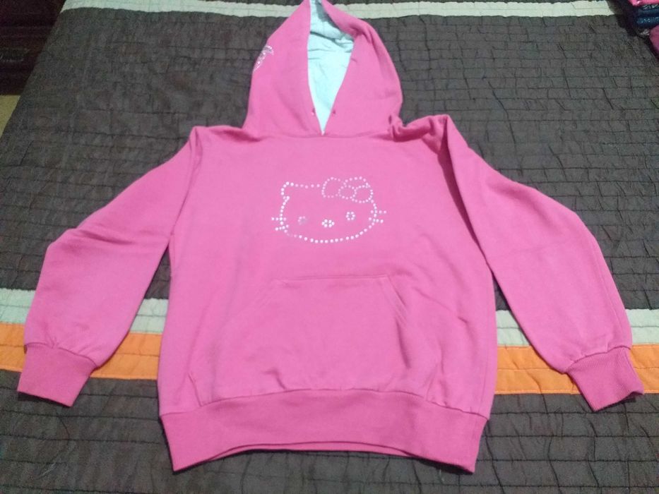 Sweat de cor  rosa Fúschia- Menina 8 anos
