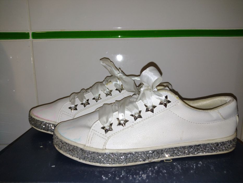 Białe trampki tenisówki roz.37/23 cm