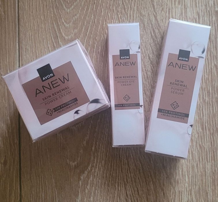 Zestaw z protinolem anew krem serum krem pod oczy avon