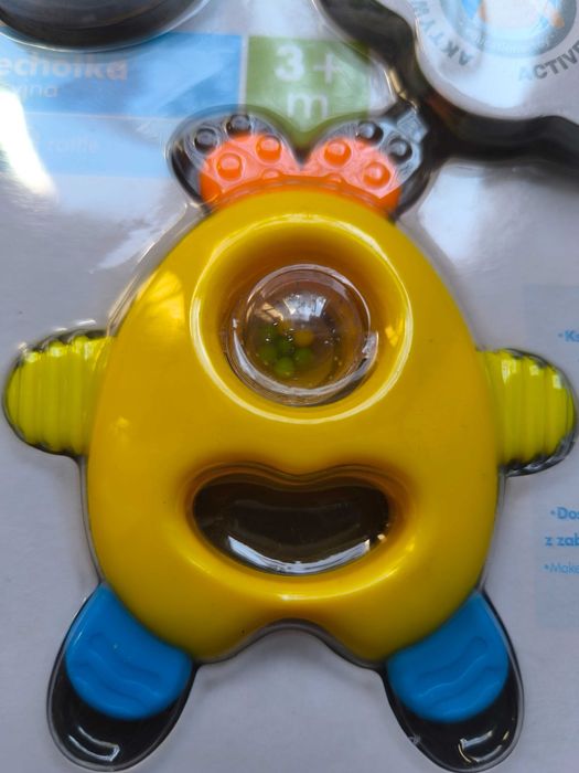 grzechotka niemowlęca "3+"   -  nowa