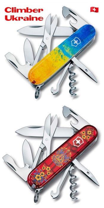 Ніж Victorinox Climber Мат UKRAINE Zodiac Animal Winter Magic