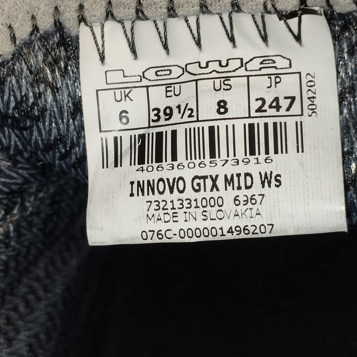 Gore-tex. Туристичні термочеревики Lowa Innovo GTX Mid, Navy/Arctic