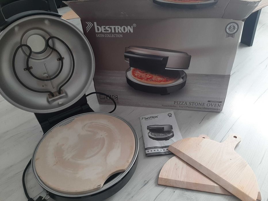 Piec do pizzy Bestron Viva Italia APZ500 satynowy 1500 W