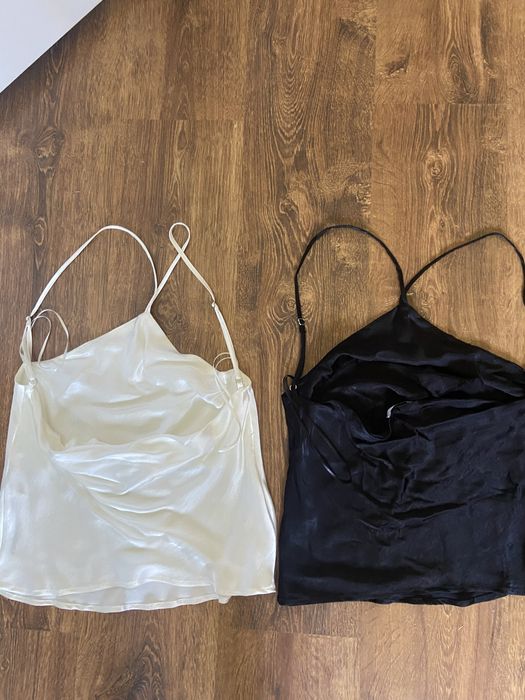 Zestaw 2 Topy Bershka S wiązanie viral coquette hit lato