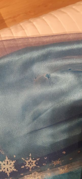 Sukienka, kostium Elsa 4-6 lat plus dodatk rezerwacja i