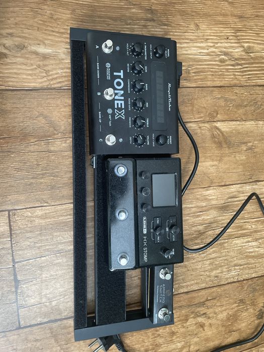 Efekty do gitary Pedalboard +Tonex +Hx stomp + ampero
