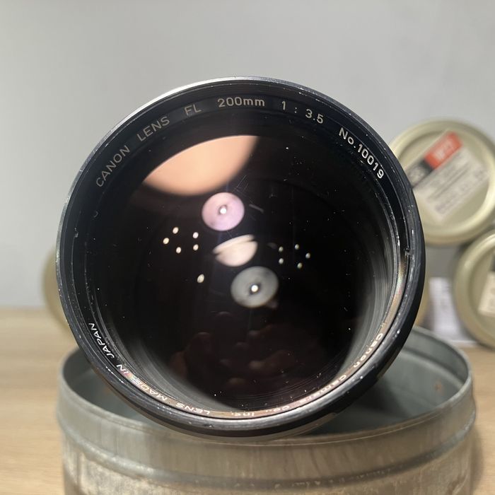 Canon FL 200mm f/3.5 manualny teleobiektyw vintage jak Canon FD