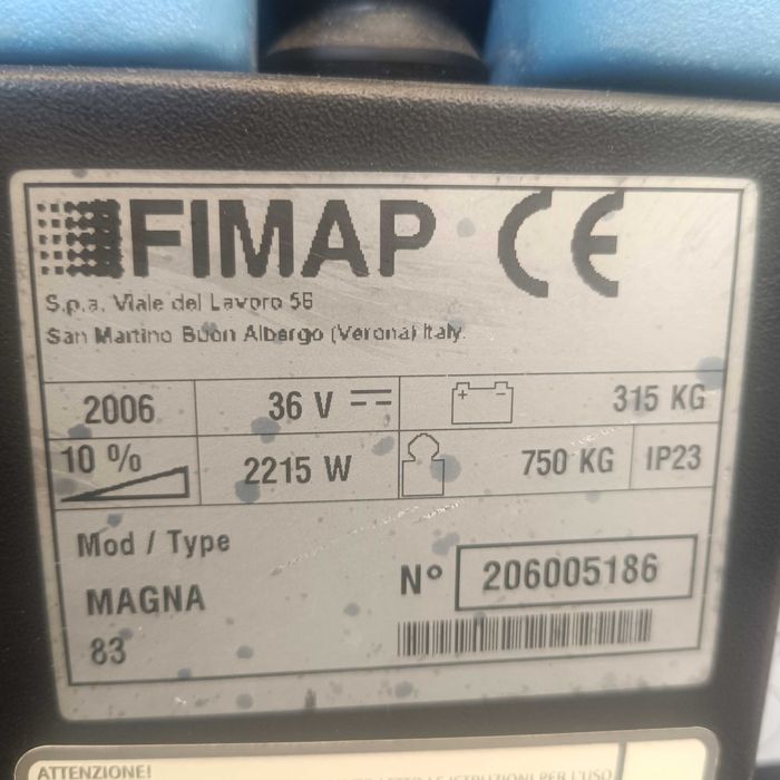 Szorowarka /maszyna czyszcząca Fimap Magna 83 NOWY BLOK