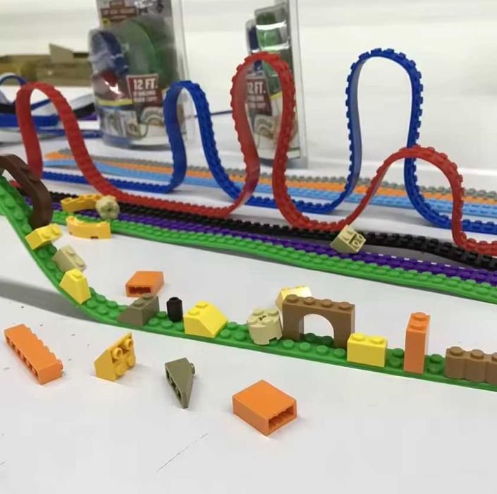 Fita Cola Lego vermelha