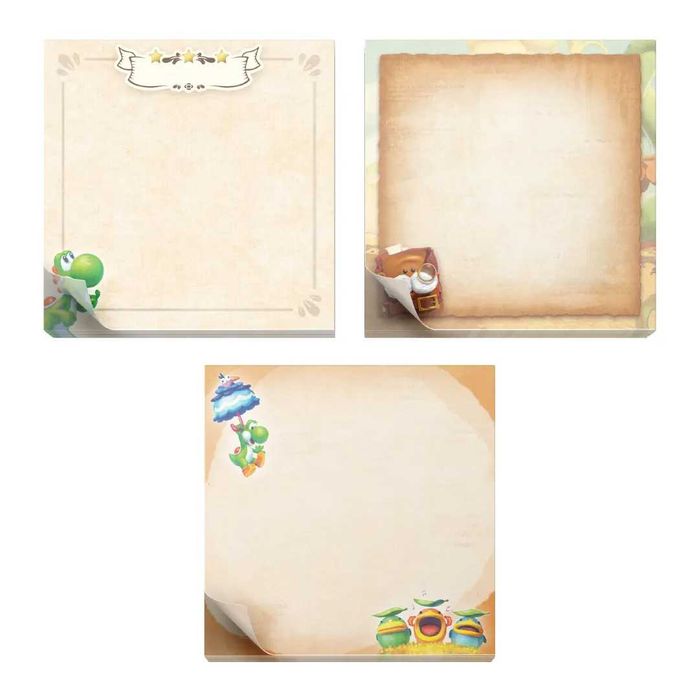 Yoshi and the Mysterious Book Nintendo Sticky Notes Set клейкий папір закладки стікери для нотаток 150 шт.