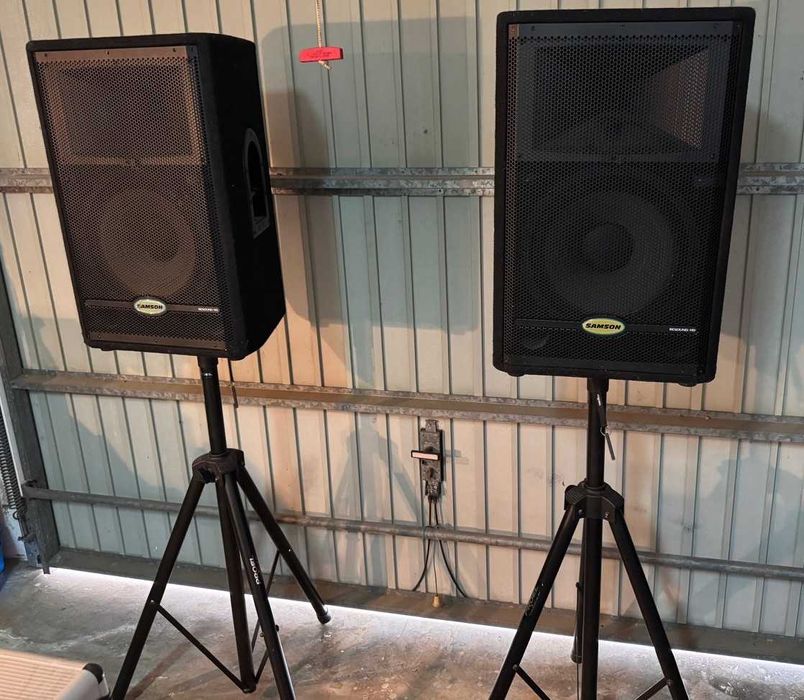 Dynacord PowerMate 600, Samson speakers, Sure microphones package
