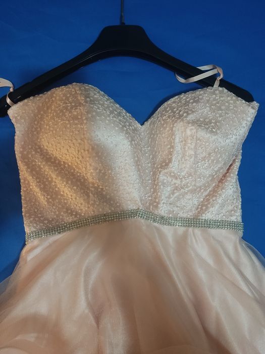 Vestido de cerimónia cor de rosa da Fashion New York