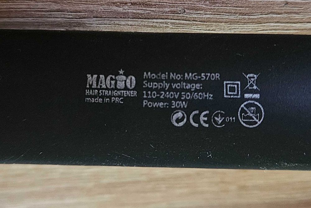Выпрямитель для волос Magio MG-570R