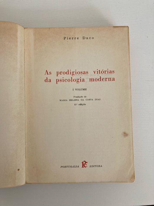 Livro As Prodigiosas Vitórias da Psicologia Moderna, de Pierre Daco