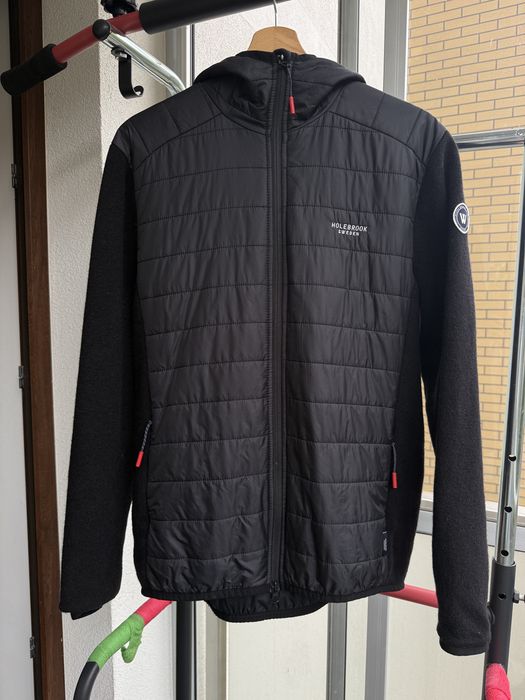 Holebrook Sweden Hooded Wool Hybrid Windproof Jacket Black M