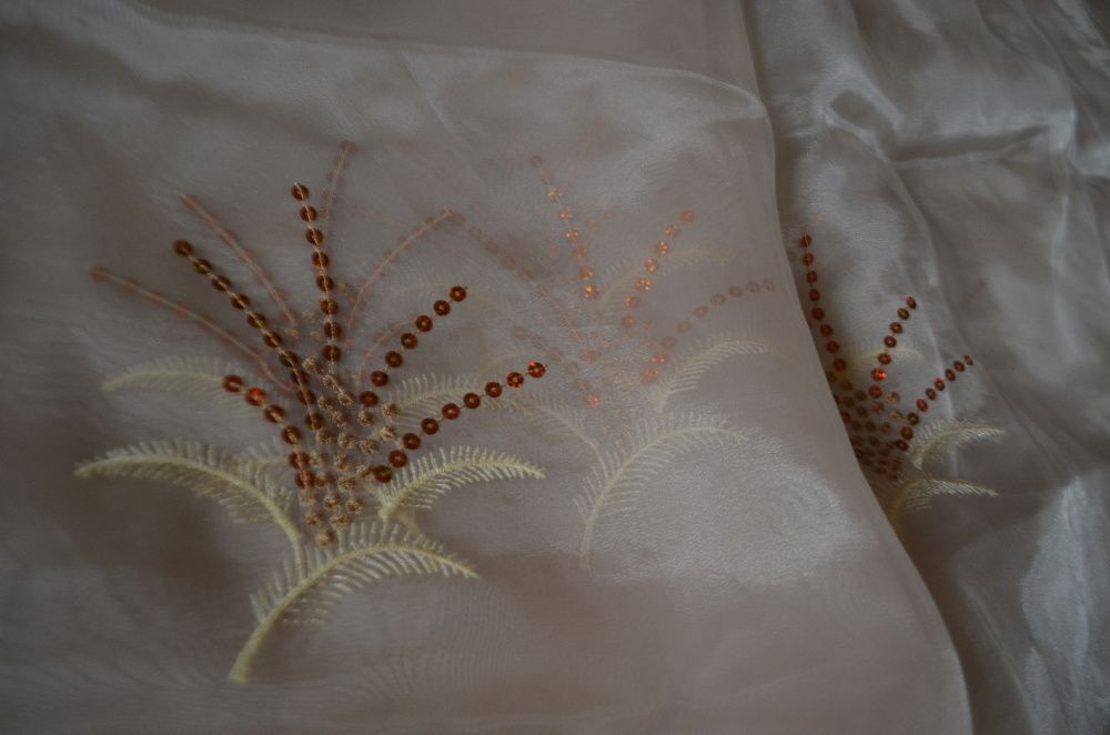 firanka woal cekiny 4 m x 2,08 m