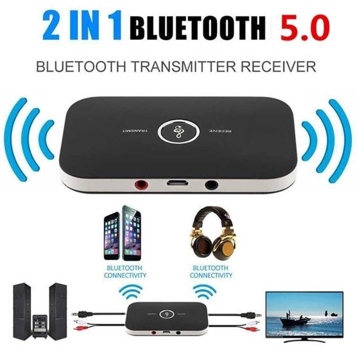 2 in 1 nadajnik-odbiornik audio Bluetooth Stereo 3.5mm AUX Jack RCA