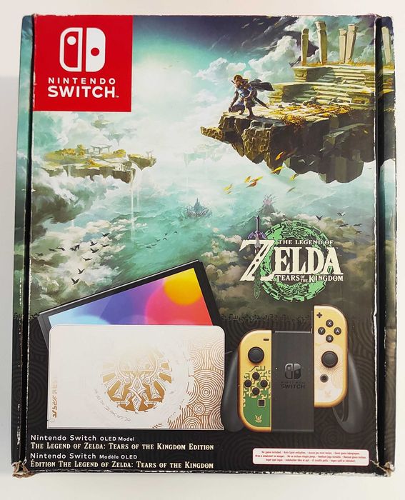 Nintendo Switch OLED Zelda - Desbloqueada CFW + Cartão 256GB