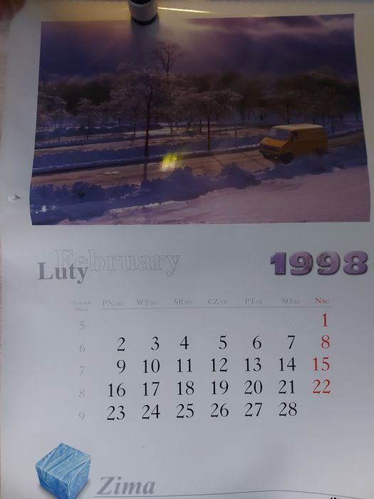 Kalendarz DMP 98r.