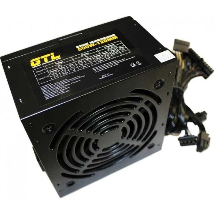 Блок живлення GTL (GTL-500-120) 500W 120mm 8pin, 6pin