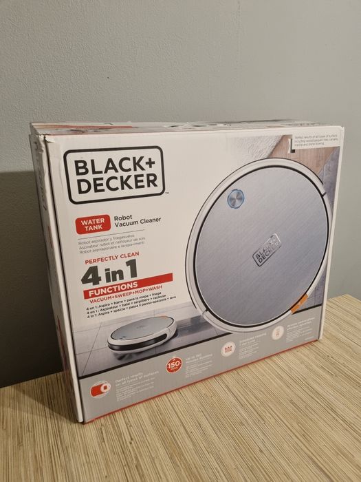 Robot sprzątający odkurzacz mop BLACK&DECKER BXRV500E, z funkcją zdaln