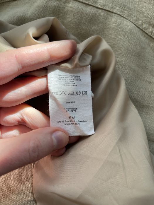 lniana narzutka/ marynarka na podszewce