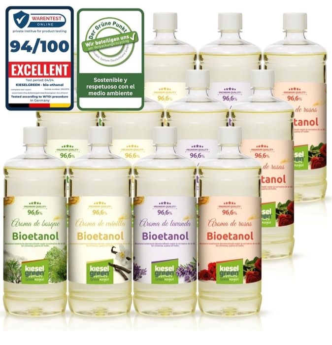 Bioetanol 12 x 1 litro com fragrâncias