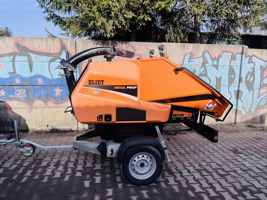 Wynajem rębak Eliet 33 KM 15 cm rozdrabniacz 750 kg kat. B karczowanie