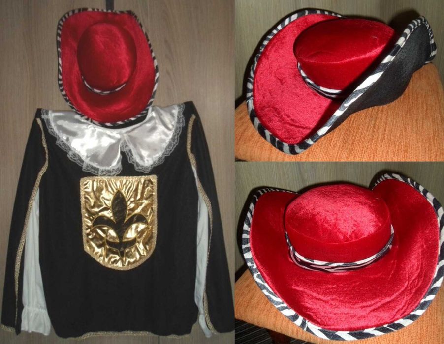 карнавальный Зебра Мушкетер Пират Викинг размер M/L/XL