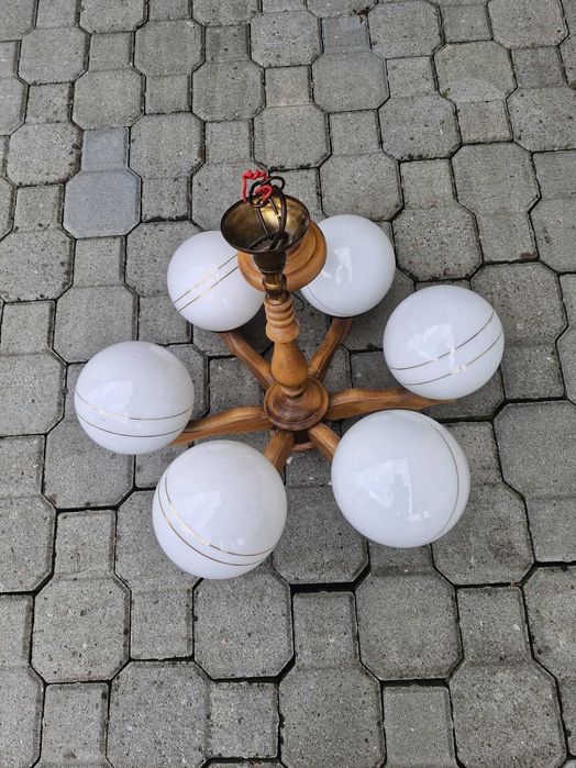 Lampa drewniana