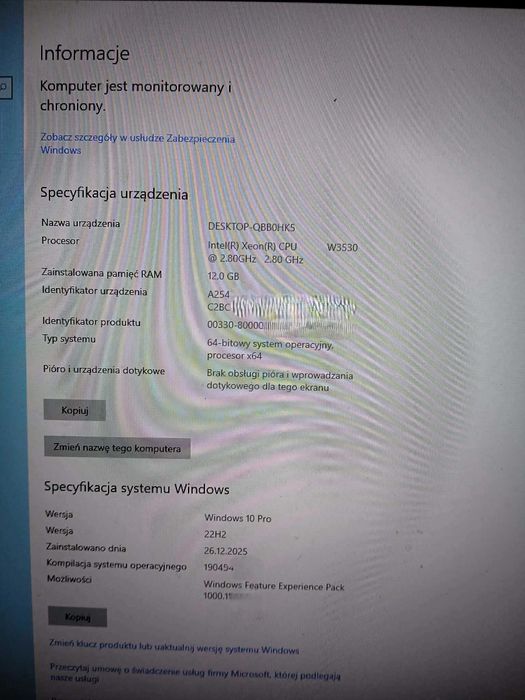 Dell Precision T3500 – Xeon, 12 GB RAM, SSD, Windows 10 Pro